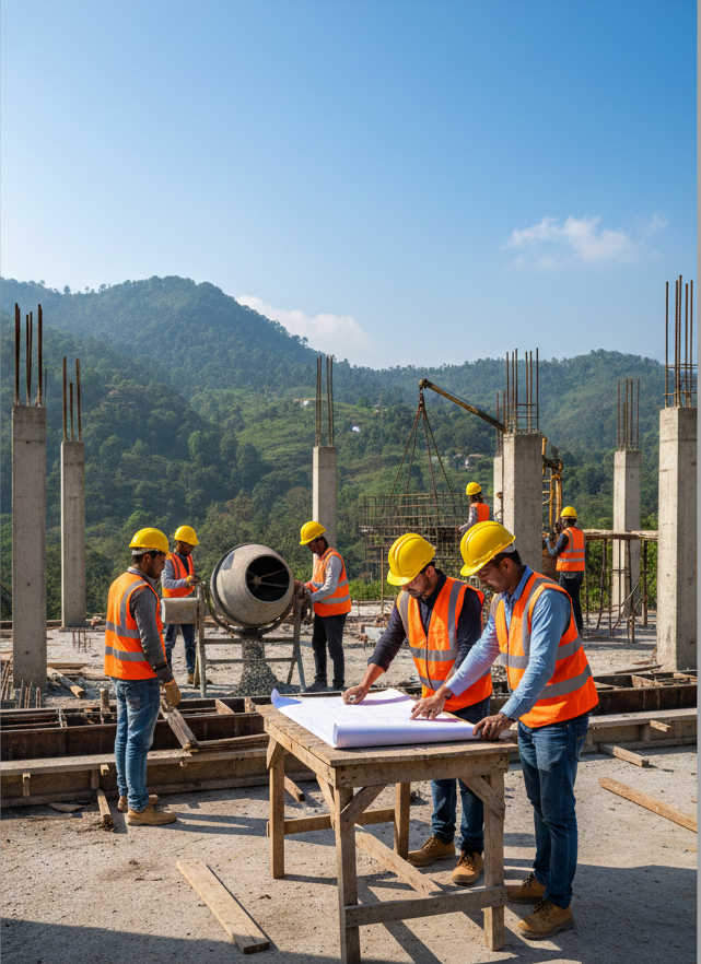 Construction of luxury villa in Mahabaleshwar